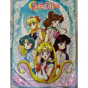 Sailor Moon Anime Throw Blanket 60x45 Toei Japan Manga Fleece Kawaii